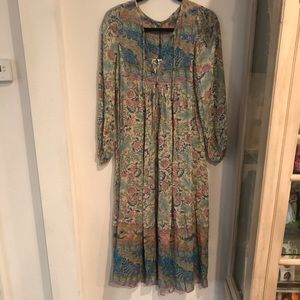 Spell & Gypsy oasis boho midi dress xxs